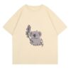 Playful Koala Print Street T-Shirt