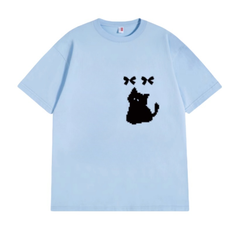 Adorable Cartoon Kitten Butterfly T-Shirt