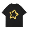 Star-Print Drop-Shoulder T-Shirt
