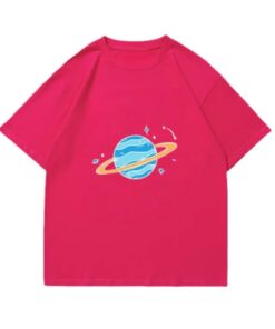 Relaxed-Fit T-Shirt with Planet Print