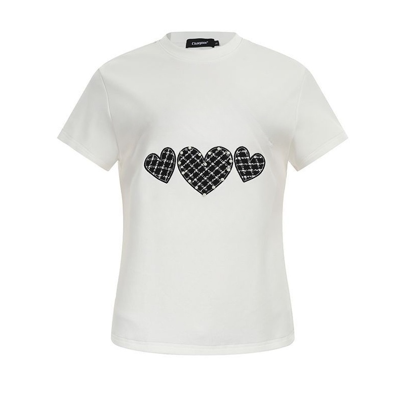 Classic Black Heart Casual T-Shirt